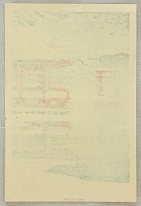 Hasui Kawase 1883-1957 - Torii at Miyajima - artelino Art Auctions. Hasui Kawase 1883-1957 - Torii at Miyajima