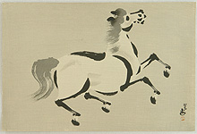 Seizan Aoyama active ca. 1920-30s - Seizan Zen Horse - artelino Art Auctions. Seizan Aoyama active ca. 1920-30s - Seizan Zen Horse