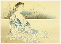 Hanko Kajita 1870-1917 - On a Beach - artelino Art Auctions. Hanko Kajita 1870-1917 - On a Beach