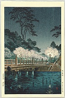 Koitsu Tsuchiya 1870-1949 - Benkei Bridge - artelino Art Auctions. Koitsu Tsuchiya 1870-1949 - Benkei Bridge