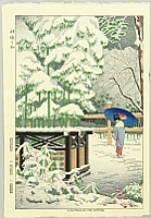 Takeji Asano 1900-1999 - Bamboo in the Shrine - artelino Art Auctions. Takeji Asano 1900-1999 - Bamboo in the Shrine