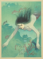 Hiromitsu Nakazawa 1874-1964 - The Complete Works of Chikamatsu - Heroine Matsukaze - artelino Art Auctions. Hiromitsu Nakazawa 1874-1964 - The Complete Works of Chikamatsu - Heroine Matsukaze