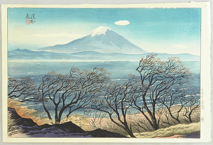 Shinsui Ito 1898-1972 - Twelve Scenic Places of Oshima Island - Wind - artelino Art Auctions. Shinsui Ito 1898-1972 - Twelve Scenic Places of Oshima Island - Wind