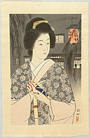 Tomoyo Jinbo born 1902 - Light in Early Evening - artelino Art Auctions. Tomoyo Jinbo born 1902 - Light in Early Evening