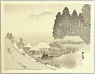Gyokusho Kawabata 1842-1914 - Mountain Village - artelino Art Auctions. Gyokusho Kawabata 1842-1914 - Mountain Village