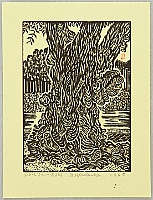 Unichi Hiratsuka 1895-1997 - Ancient Tree at George Town - artelino Art Auctions. Unichi Hiratsuka 1895-1997 - Ancient Tree at George Town