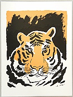 Hiroshi Abe born 1948 - Tiger - artelino Art Auctions. Hiroshi Abe born 1948 - Tiger