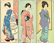 Hakuho Hirano 1879-1957 - Three Beauties - artelino Art Auctions. Hakuho Hirano 1879-1957 - Three Beauties