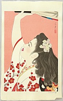Tatsumi Shimura 1907-1980 - Five Figures of the Modern Beauties - Battledore - artelino Art Auctions. Tatsumi Shimura 1907-1980 - Five Figures of the Modern Beauties - Battledore