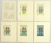 Hiroshi Yoshida 1876-1950 - Sail Boat Set - artelino Art Auctions. Hiroshi Yoshida 1876-1950 - Sail Boat Set