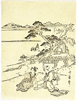 Utamaro Kitagawa 1750-1806 - Six Jewel Rivers - Softening Kimono - artelino Art Auctions. Utamaro Kitagawa 1750-1806 - Six Jewel Rivers - Softening Kimono