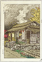 Shiro Kasamatsu 1898-1992 - House at Okutama - artelino Art Auctions. Shiro Kasamatsu 1898-1992 - House at Okutama