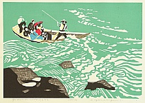 Kiyoshi Nagai 1911-1984 - Go Down the River - artelino Art Auctions. Kiyoshi Nagai 1911-1984 - Go Down the River