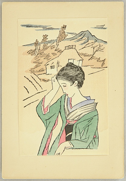Yumeji Takehisa 1884-1934 - Small Works by Yumeji  - Countryside Beauty