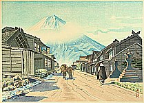 Goro Tsuruta 1890-1969 - Mt. Fuji seen from Yoshida - artelino Art Auctions. Goro Tsuruta 1890-1969 - Mt. Fuji seen from Yoshida