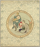 Hokkei Totoya 1780-1850 - Daikoku and Ebisu - Seven Lucky Gods - artelino Art Auctions. Hokkei Totoya 1780-1850 - Daikoku and Ebisu - Seven Lucky Gods