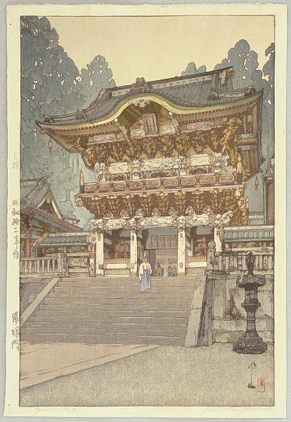 Hiroshi Yoshida 1876-1950 - Yomei Gate - artelino Art Auctions. Hiroshi Yoshida 1876-1950 - Yomei Gate