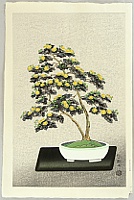 Nisaburo Ito 1910-1988 - Bonsai Chrysanthemum (right panel) - artelino Art Auctions. Nisaburo Ito 1910-1988 - Bonsai Chrysanthemum (right panel)