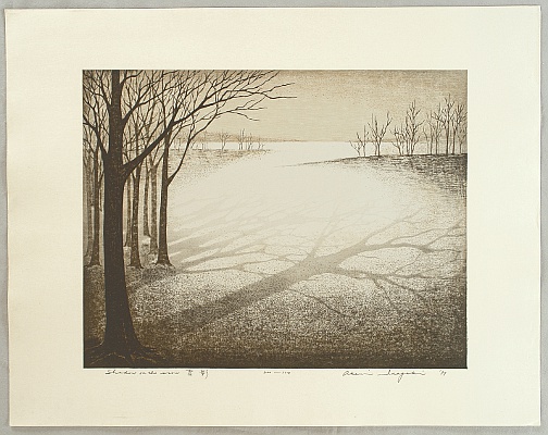 Akemi Inagaki born 1933 - Shadow on the Snow - artelino Art Auctions. Akemi Inagaki born 1933 - Shadow on the Snow