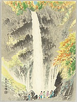 Eiichi Kotozuka 1906-1979 - Kegon Waterfall in Nikko - artelino Art Auctions. Eiichi Kotozuka 1906-1979 - Kegon Waterfall in Nikko