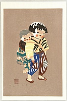 Kiyoshi Saito 1907-1997 - Baby Sitter - 2 - artelino Art Auctions. Kiyoshi Saito 1907-1997 - Baby Sitter - 2