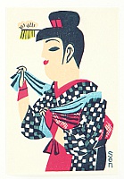 Senpan Maekawa 1888-1960 - Country Girl - artelino Art Auctions. Senpan Maekawa 1888-1960 - Country Girl