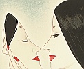 Keiichi Takasawa 1914-1984 - Beauty and Mask - artelino Art Auctions. Keiichi Takasawa 1914-1984 - Beauty and Mask