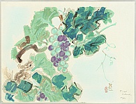 Eiichi Kotozuka 1906-1979 - Squirrel and grapes - artelino Art Auctions. Eiichi Kotozuka 1906-1979 - Squirrel and grapes
