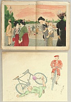 not identified - Illustrated Magazine for Customs and Manners - Vol. 276 Bicycle Riders - artelino Art Auctions. not identified - Illustrated Magazine for Customs and Manners - Vol. 276 Bicycle Riders