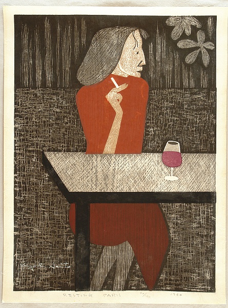 Kiyoshi Saito 1907-1997 - Resting Paris - artelino Art Auctions. Kiyoshi Saito 1907-1997 - Resting Paris