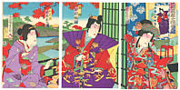 Hosai Baido 1848-1920 - Princess Yaegaki - artelino Art Auctions. Hosai Baido 1848-1920 - Princess Yaegaki