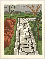 Masao Maeda 1904-1974 - Stone Pavement of Oubai-in - artelino Art Auctions. Masao Maeda 1904-1974 - Stone Pavement of Oubai-in