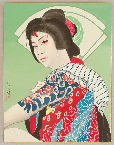Hisashi Yamamoto 1905 - ? - Kabuki - Benten Kozo - artelino Art Auctions. Hisashi Yamamoto 1905 - ? - Kabuki - Benten Kozo
