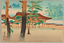 Artist Signed or Sealed but Not Identified -- - Shrine in Sunrise - artelino Art Auctions. Artist Signed or Sealed but Not Identified -- - Shrine in Sunrise