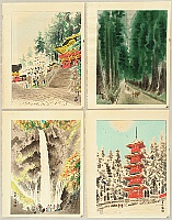 Eiichi Kotozuka 1906-1979 - Four Seasons of Nikko (Vertical Pictures) - artelino Art Auctions. Eiichi Kotozuka 1906-1979 - Four Seasons of Nikko (Vertical Pictures)