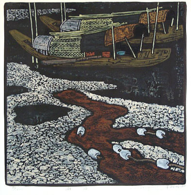 Zhu Weiming born 1940 - Beach - artelino Art Auctions. Zhu Weiming born 1940 - Beach