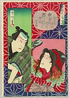 Kunichika Toyohara 1835-1900 - Kabuki Actors Zodiac - - artelino Art Auctions. Kunichika Toyohara 1835-1900 - Kabuki Actors Zodiac -