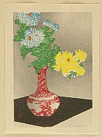 Hiroaki (Shotei) Takahashi 1871-1945 - Chrysanthemums - artelino Art Auctions. Hiroaki (Shotei) Takahashi 1871-1945 - Chrysanthemums