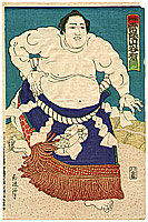 Gyokuha (Tamanami) fl.ca. 1900-1920 - Champion Sumo Wrestler Hitachyama - artelino Art Auctions. Gyokuha (Tamanami) fl.ca. 1900-1920 - Champion Sumo Wrestler Hitachyama