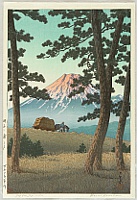Hasui Kawase 1883-1957 - Selection of Views of the Tokaido - Dusk at Tagonoura Beach - artelino Art Auctions. Hasui Kawase 1883-1957 - Selection of Views of the Tokaido - Dusk at Tagonoura Beach