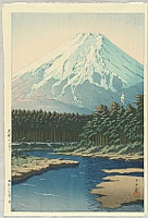 Hasui Kawase 1883-1957 - Mt. Fuji, Oshino - artelino Art Auctions. Hasui Kawase 1883-1957 - Mt. Fuji, Oshino