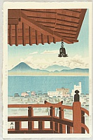 Hideo Nishiyama 1911-1989 - Mii Temple - artelino Art Auctions. Hideo Nishiyama 1911-1989 - Mii Temple