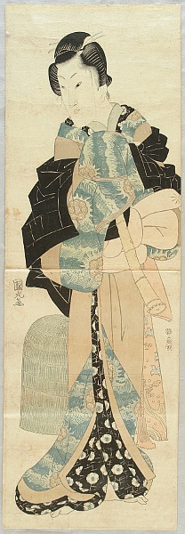 Kunimaru Utagawa 1794-1829 - Shakuhachi Player - artelino Art Auctions. Kunimaru Utagawa 1794-1829 - Shakuhachi Player