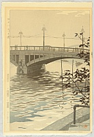 Shiro Kasamatsu 1898-1992 - Azuma Bridge - artelino Art Auctions. Shiro Kasamatsu 1898-1992 - Azuma Bridge