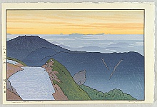 Toshi Yoshida 1911-1995 - Tsubakurodake, Morning - artelino Art Auctions. Toshi Yoshida 1911-1995 - Tsubakurodake, Morning