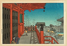 Hiroaki (Shotei) Takahashi 1871-1945 - Sensoji Temple, Asakusa - artelino Art Auctions. Hiroaki (Shotei) Takahashi 1871-1945 - Sensoji Temple, Asakusa