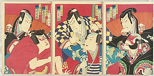 Chikashige Morikawa active ca. 1869-82 - Soga Brothers - Kabuki - artelino Art Auctions. Chikashige Morikawa active ca. 1869-82 - Soga Brothers - Kabuki