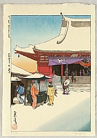 Paul Binnie born 1967 - Snow-Moon-Flower - Snow at Asakusa - artelino Art Auctions. Paul Binnie born 1967 - Snow-Moon-Flower - Snow at Asakusa
