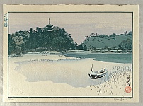 Paul Binnie born 1967 - Famous Views of Japan - Sankeien Gardens - artelino Art Auctions. Paul Binnie born 1967 - Famous Views of Japan - Sankeien Gardens