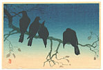 Hiroaki Takahashi 1871-1945 - Crows - artelino Art Auctions. Hiroaki Takahashi 1871-1945 - Crows